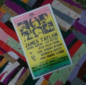 James Taylor 1974 Mock-Up Poster